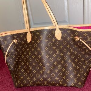 Authentic LOUIS VUITTON Azur Neverfull GM